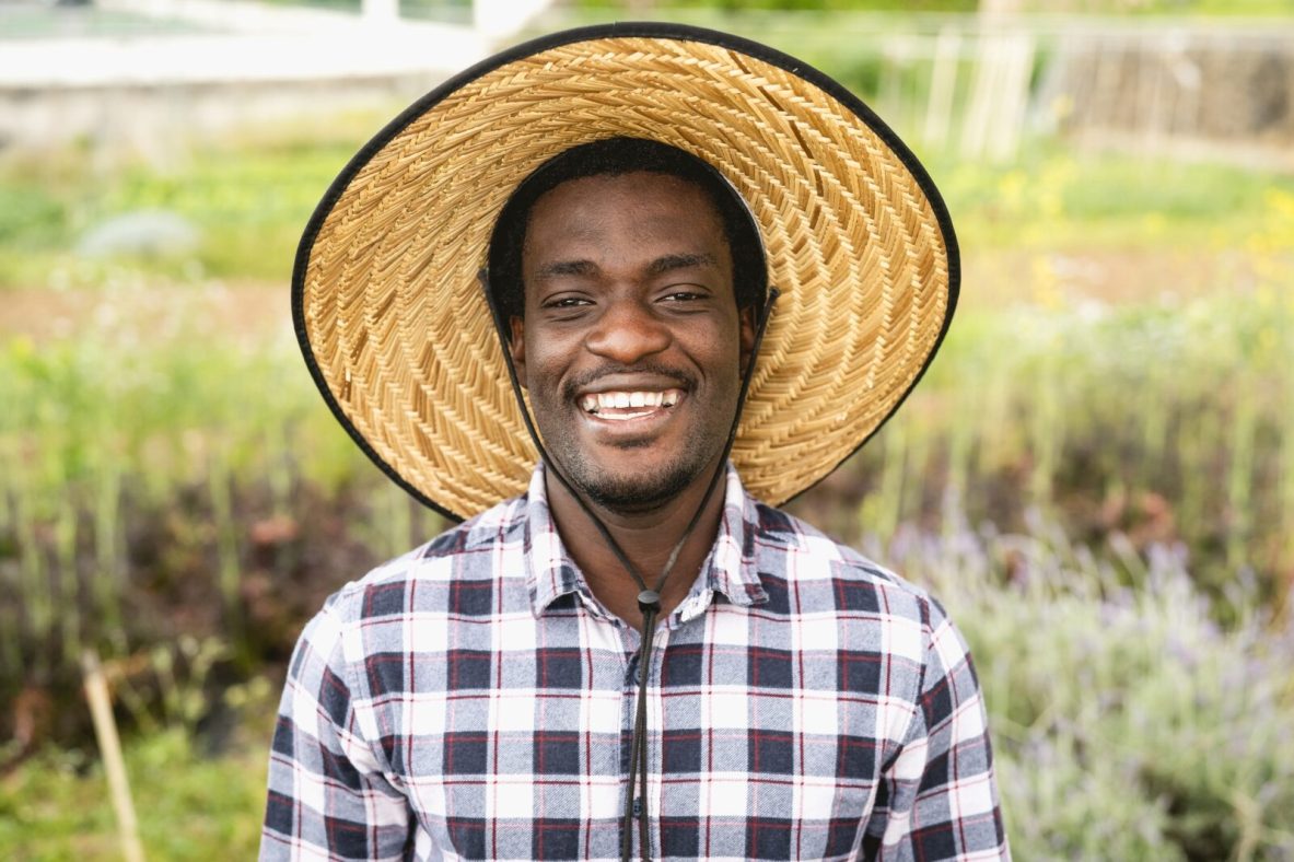 Smiling male farmer Smiling male farmer