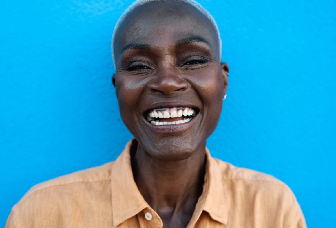 Woman smiling Woman smiling